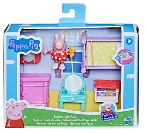 Peppa Pig Spielset Peppa's Schlafzimmer Hasbro Schlafenszeitzimmer NEU Box leicht beschädigt - Bild 1 von 9