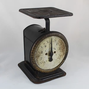 Antigua Bascula Cocina RETRO Balanza Hierro Fundido COLUMBIA Family Scale c.1910 - Picture 1 of 5
