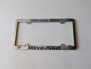 RARE Mercedes Benz Rive-Sud Longueuil Quebec Canada Plastic License Plate Frame - Picture 1 of 2
