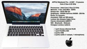 Apple Macbook Pro A1278 13" - Intel Core 2 Duo - 2,5GHz - 6GB RAM - 500GB SATA - Bild 1 von 7