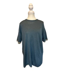 Anthropologie | Cousin Johnny | Dusty Blue Crew Neck Sweater - Picture 1 of 10