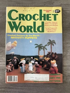 Vintage Crochet World Magazine Nov Dec 1981 Nativity Puppets - Picture 1 of 3