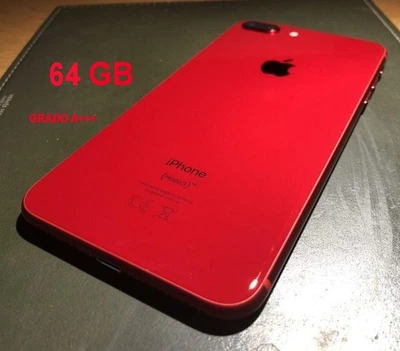 Apple iPhone 8 PLUS  64 GB  ROSSO ( RED )  Grado A+++  Batteria 100% - Immagine 1 di 4