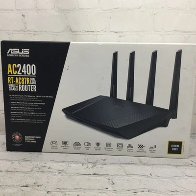 ASUS RT-AC87R AC2400 Dual-Band Gigabit Router – Excellent Working Condition - Image 1 of 4