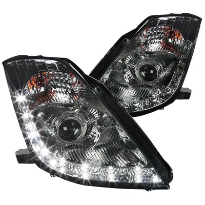2006-2009 Fit  350Z Fairlady Z33 "HID Type" Smoke LED Projector Headlights - Image 1 of 4