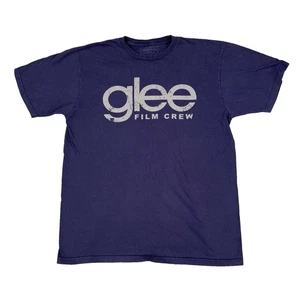 Glee T-Shirt Mens L Blue Panavision Film Crew Graphic Short Sleeve 100% Cotton - Picture 1 of 14