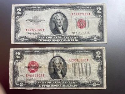 One 1928 & One 1953 $2 Bills - Image 1 of 4