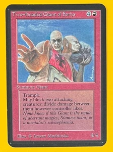 MTG TWO-HEADED GIANT OF FORIYS Alpha (OldManMTG 012-360) - Picture 1 of 11