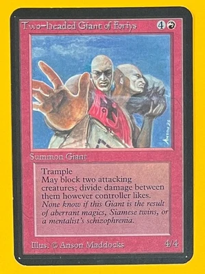 MTG TWO-HEADED GIANT OF FORIYS Alpha (OldManMTG 012-360) - Image 1 of 4