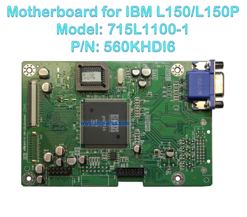 Mainboard 715L1100-1 For LCD IBM L150 / L151 ThinkVision 560KHDI6 TF1783-13A - Image 1 of 1