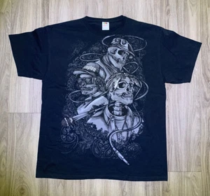 Men’s XL Rap T Shirt w/ Eazy E 2 Pac Biggie Tupac Notorious Big Skeleton Graphic - Picture 1 of 5
