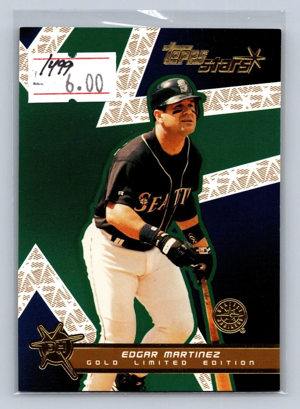 EDGAR MARTINEZ 2001 TOPPS STARS GOLD #48 SP 87/499 SEATTLE MARINERS