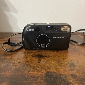 Canon Sure Shot Prima Twin 35mm Point & Shoot Film Camera 28/48 MM No Battery - Picture 1 of 7