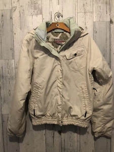 COLUMBIA SPORTSWEAR Full Zip Fleece Jacket Girl's Youth Size 18/20 Beige Hoodie - Picture 1 of 8