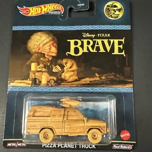 Hot Wheels Premium Real Riders Disney Pixar Pizza Planet Truck Brave Wood Grain - Picture 1 of 3