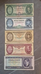 Set of 5 Hungarian forint, Rare banknotes - Picture 1 of 2