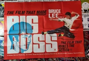 Big Boss Bruce Lee Original Quad Poster 1973 - Picture 1 of 5