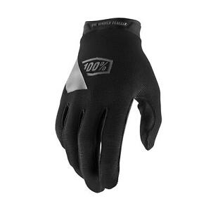 100% Cycling Full Finger Gloves Ridecamp Black Small