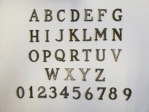 Lettere e numeri in metallo 1 carattere romano lungo 3/8 pollici prezzo per lettera* - Foto 1 di 1