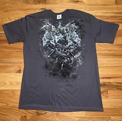 Denver Broncons NFL Football shirt Size large ? Affliction Style Y2K Gray Tee Foto 1 de 4