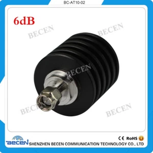 10W SMA 6db Attenuator coaxial Attenuator sma male to female DC-3GHz 50ohm - Picture 1 of 7
