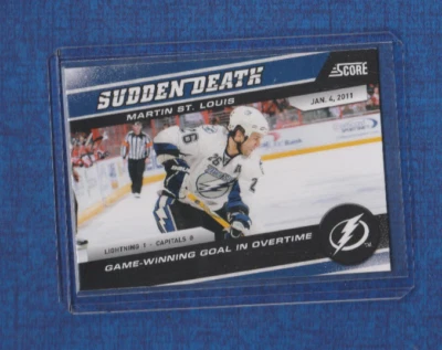 2011-12 Score Hockey Sudden Death # 23 Martin St. Louis - Image 1 of 2
