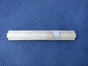 Vintage Lawrence Engineering Service, Wabash Ind. Rechenschieber aus Holz. Made in USA - Bild 1 von 10