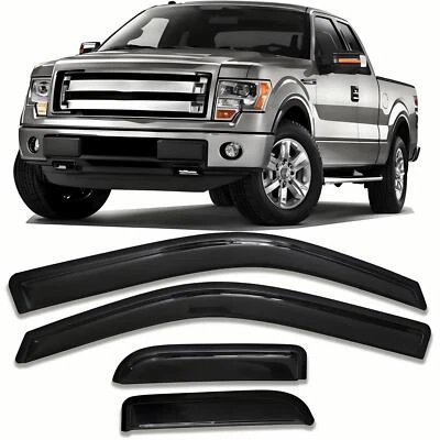 Genuine Ford Window Visor For 2004-2014 Ford F150 Extended Cab Wind Rain Guards - Изображение 1 из 4