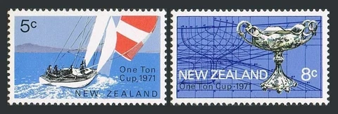 New Zealand 471-472,MNH.Michel 552-553. Ton Cup ocean race,1971 Cover