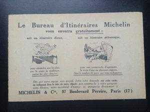 carte postale bureau d'itinéraires Michelin pneu - Picture 1 of 3