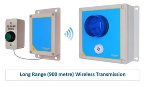 Long Range (900 Metre) Wireless 'S' Range Siren & Flashing Strobe System - Picture 1 of 7