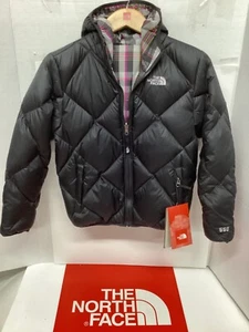 The North Face Moondoggy Reversible Girls Jacket Black/Plaid NWT - Picture 1 of 10