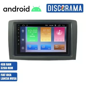 AUTORADIO ANDROID FIAT IDEA LANCIA MUSA 2003-2012 STEREO AUTO TOUCH 7" WIFI BT - Foto 1 di 6