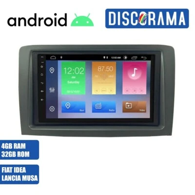 AUTORADIO ANDROID FIAT IDEA LANCIA MUSA 2003-2012 STEREO AUTO TOUCH 7" WIFI BT - Immagine 1 di 4