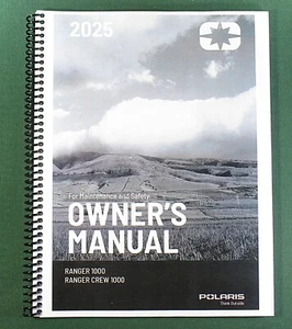 2025 Polaris Ranger 1000 Owner's Manual: 192 Pages & Protective Covers! - Picture 1 of 1