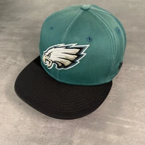 Philadelphia Eagles Snapback Hat New Era Cap Kelly Green Sun Faded Black 2 Tone - Picture 1 of 8