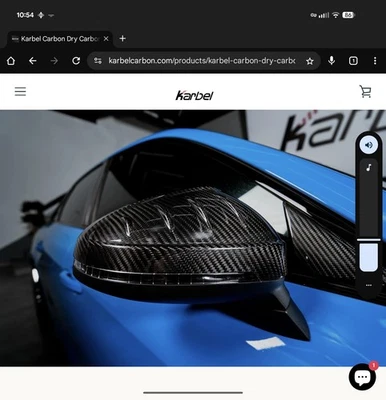 Tapas de espejos retrovisores de fibra de carbono Karbel para Audi B9/B9.5 RS5, RS4, A4, S4, A5, S5 Foto 1 de 4