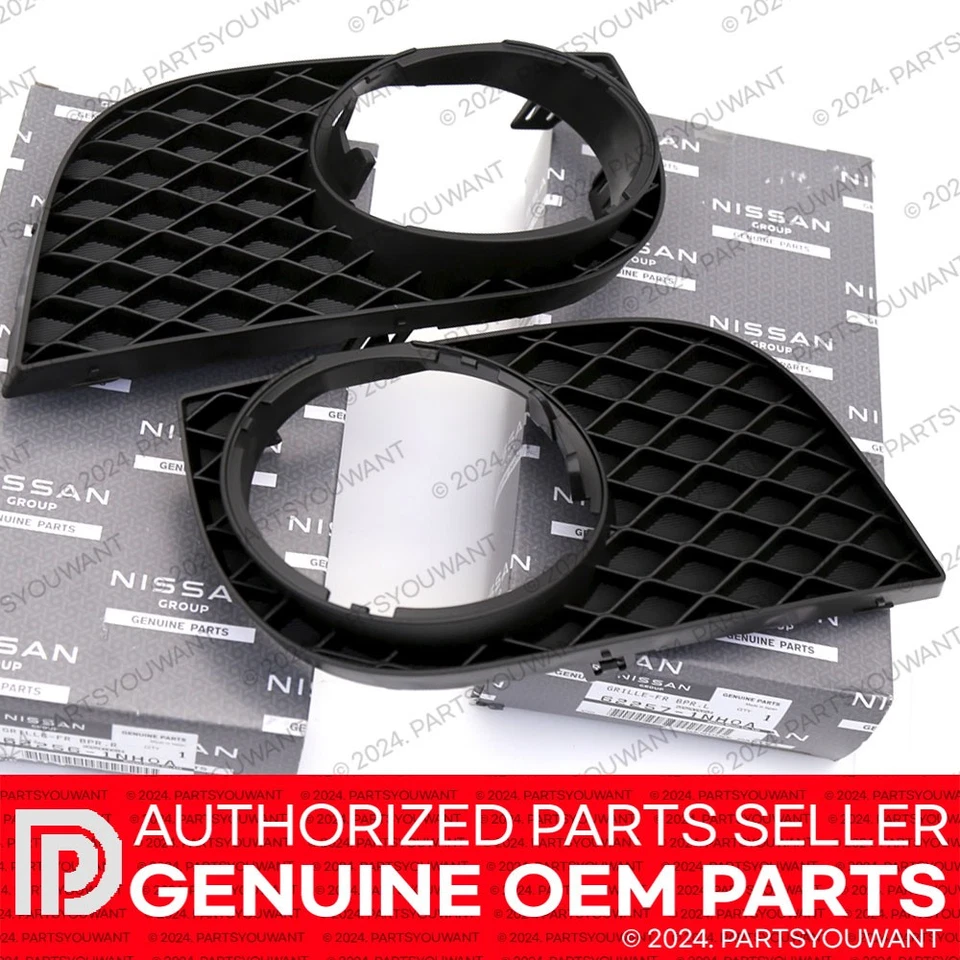 GENUINO Infiniti G37 G25 OEM Luz Antiniebla Lámpara Cubierta Juego 62256 + 62257 1NH0A Foto 1 de 4