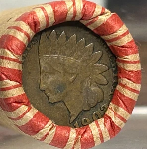 Unsearched Olde Estate Wheat Penny Roll 50 Vintage Cents-Indian Head Cent - Picture 1 of 2