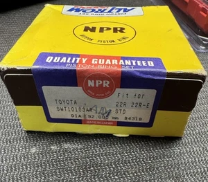 Nuevos anillos de pistón NPR para Toyota SWT10103AR 22R 22RE hechos en Japón - Imagen 1 de 3