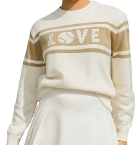 Runway Athletics Sweater Tennis Love Camel Off White Crewneck Pullover Gr. L NEU! - Bild 1 von 14