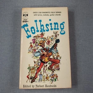Folksing by Herbert Haufrecht 1960 Paperback Book ~ Folk Songs Songbook - Picture 1 of 8