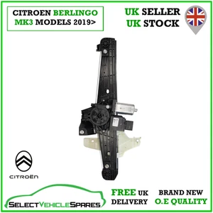 OE NEW CITROEN BERLINGO MK3 RIGHT SIDE SLIDING DOOR WINDOW REGULATOR 2019> - Picture 1 of 5
