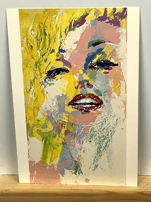 RARA Postal Serigráfica Leroy Neiman de Marilyn Monroe, ¡Como Nueva! Foto 1 de 4