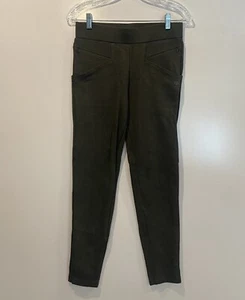 Betabrand Womens Zippered Journey Pants Olive Green Skinny Size Small Long - Picture 1 of 6