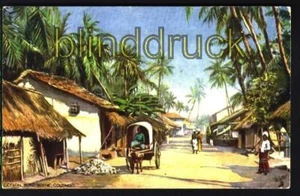 Ceylon farb-AK Street Scene Fort Colombo (a0363) - Bild 1 von 1