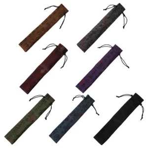 Chinese Calligraphy Style Decorative Folding Hand Fan Bag Dustproof Holder Prote - Picture 1 of 15