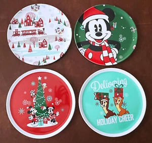 Juego de 4 platos navideños Disney Mickey Minnie decoración árbol chip dale regalos navideños - Imagen 1 de 10