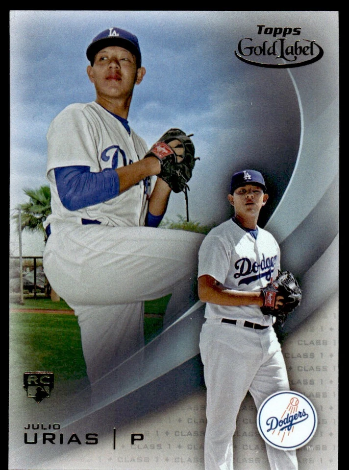 2016 TOPPS GOLD LABEL ROOKIE CLASS 1 JULIO URIAS - Image 1 of 2