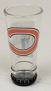 NFL Chicago Bears Shot Glass, NEW (Bottle Cap Base) - Picture 1 of 2